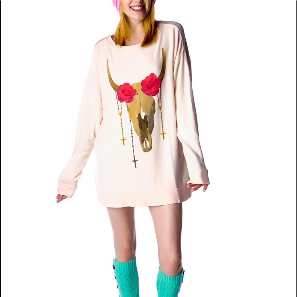 Wildfox desert rose roadtrip sweater dress